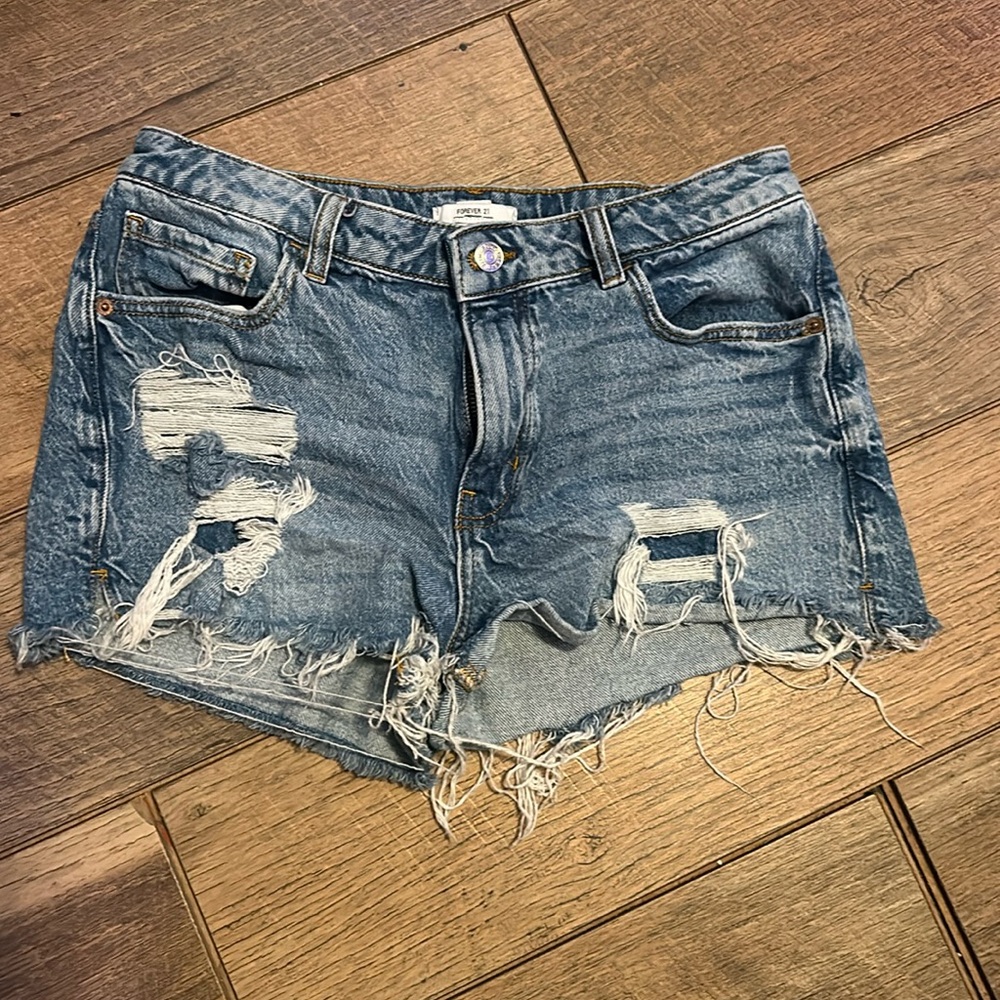 denim shorts